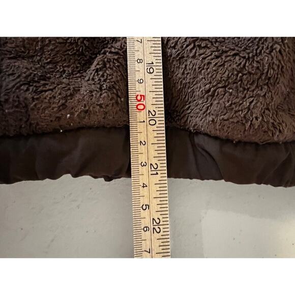 The North Face Osito Fleece Girls Brown Jacket, Size Medium - Picture 5 of 9